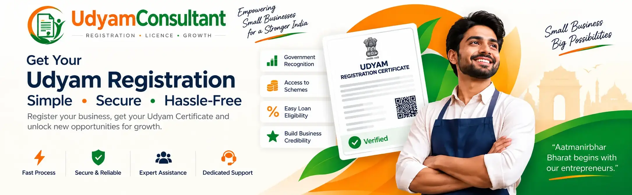 register your business under new udyam registration online